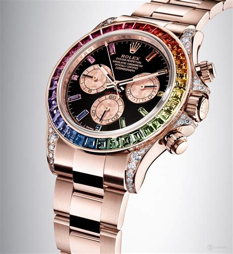 bezel rollie rainbow|rolex rainbow daytona 116595.